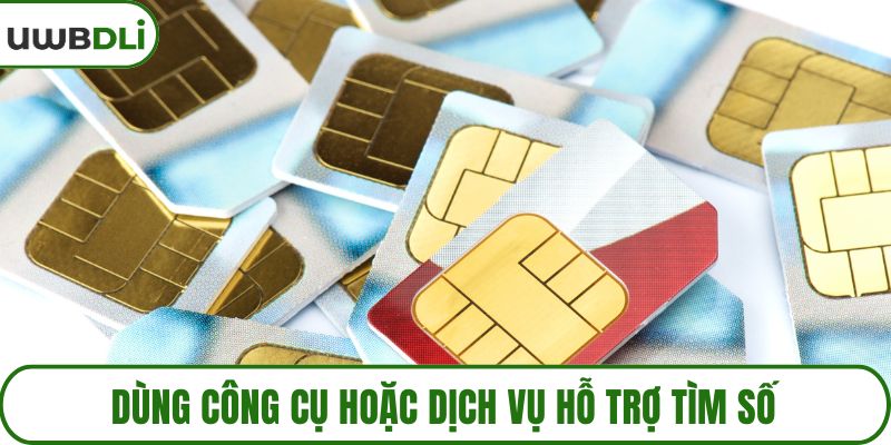 Dùng công cụ hoặc dịch vụ hỗ trợ tìm số