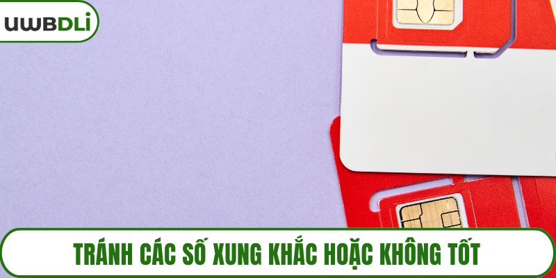 Tránh các số xung khắc hoặc không tốt
