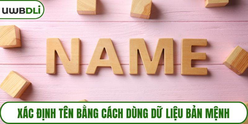 Xác định tên bằng cách dùng dữ liệu bản mệnh